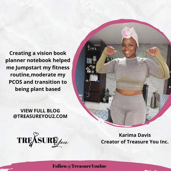 Creating a Vision Planner Notebook Helped Jump Start My PCOS Health Journey and Transition To Plant Based.