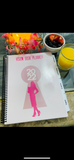 2022 Vision Bundle-Journal/notebook,Solid Multi-color Dry Erase adhesive sticky notes,Gem Bead filled Floral Clip Ink Pen